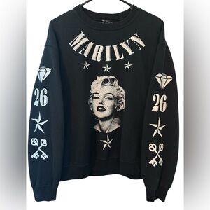 Marilyn Monroe Sweatshirt Black MEDIUM